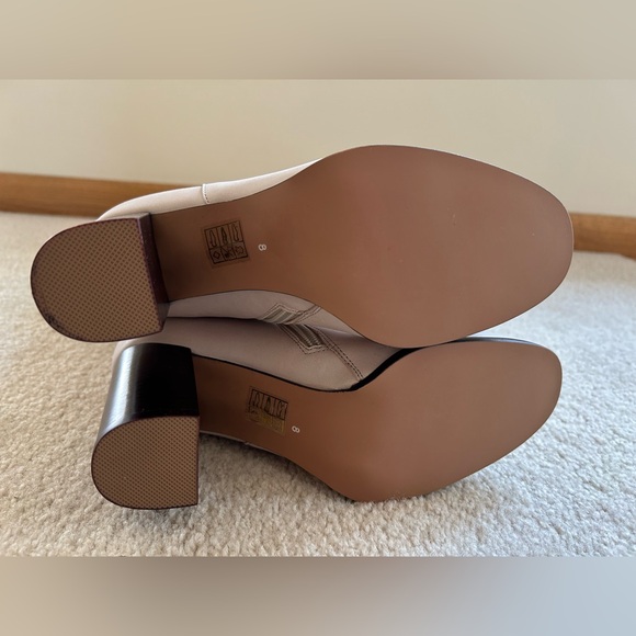 NIB Free People Jeffrey Campbell Ollie Over-the-Knee Boots in Light Grey Leather - Picture 11 of 16